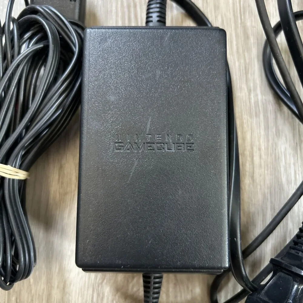 Nintendo Gamecube Power Supply Cord AC Adapter & AV Cable OEM Original Tested